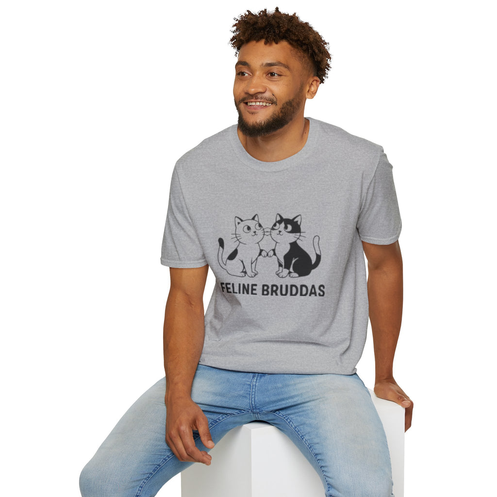 Feline Bruddas Graphic Tee | Cat Illustration, Matching Kittens Tee
