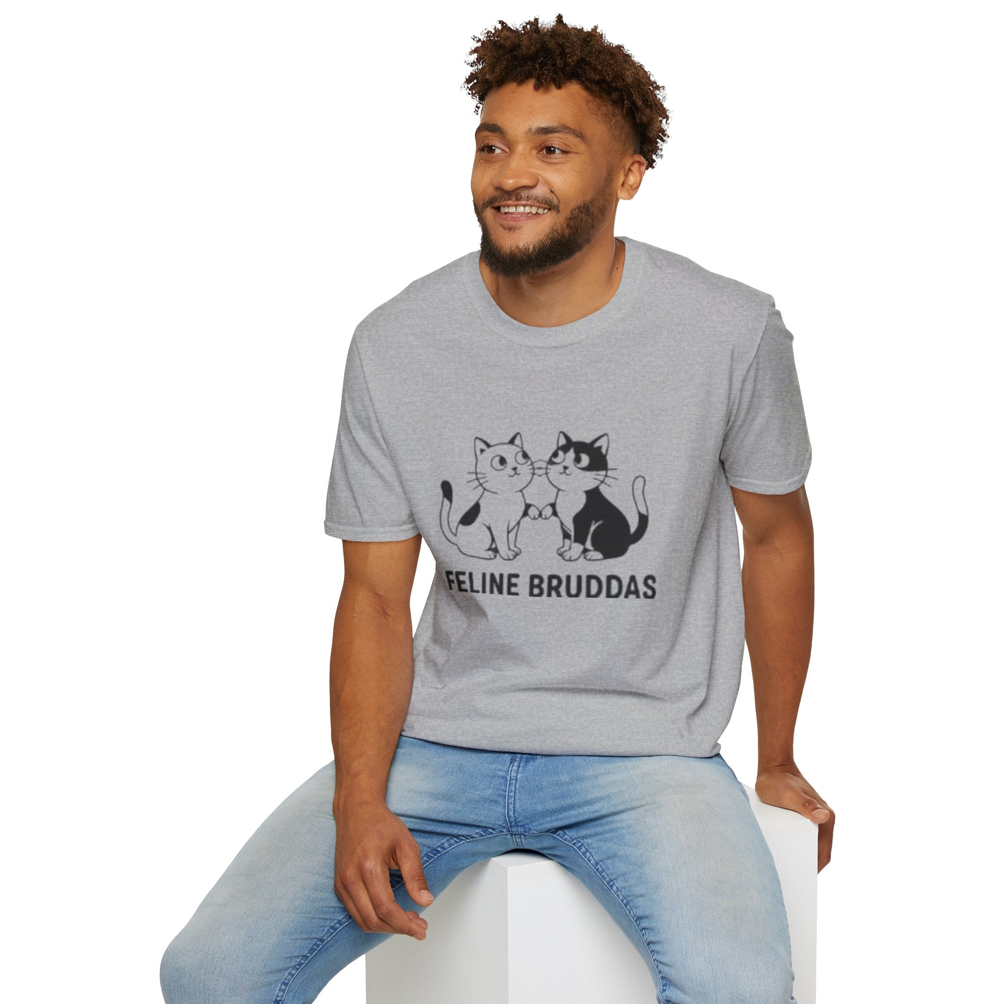 Feline Bruddas Graphic Tee | Cat Illustration, Matching Kittens Tee