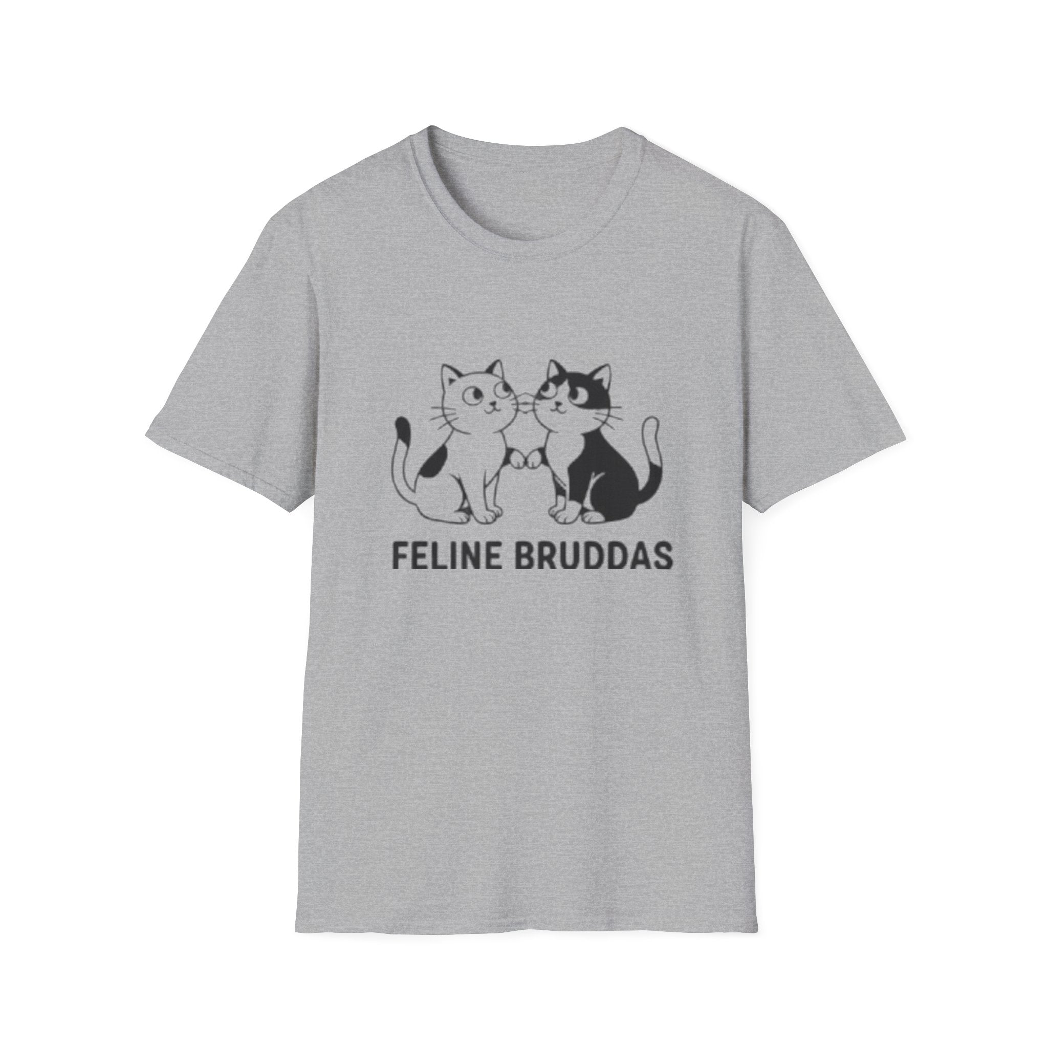 Feline Bruddas Graphic Tee | Cat Illustration, Matching Kittens Tee